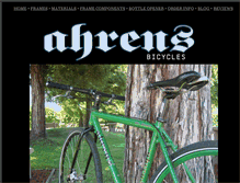 Tablet Screenshot of ahrensbicycles.com